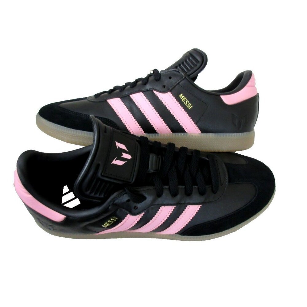 Adidas Men's Samba Messi Black Pink Gum Bottom Soccer Shoes Sizes NIB JP7845 - Picture 3 of 7